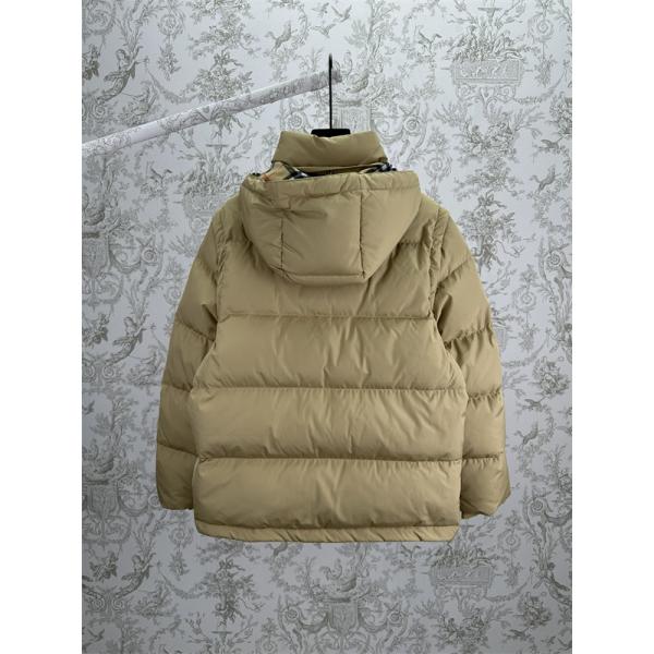 トップクラス品質！バーバリー コピー BURBERRY 2025秋冬コーデ ベージュ 暖かダウンジャケット