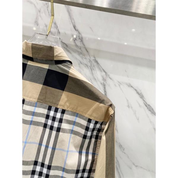 先行注目！2025秋冬必須アイテム ベージュ＆ブルー シャツ バーバリー コピー BURBERRY