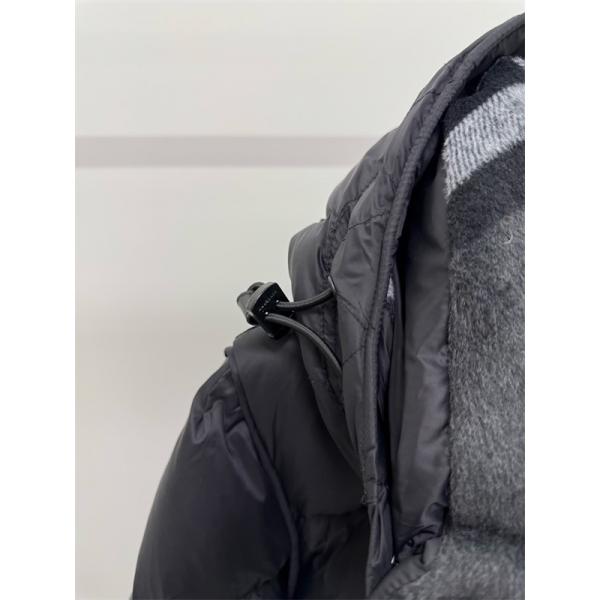 バーバリー コピー BURBERRY 本格派注目！2025秋冬防風対策 ブラック ダウンジャケット