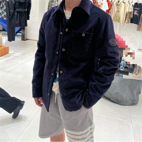 圧倒的人気！バーバリー コピー BURBERRY 2025秋冬冷え対策 ネイビー ジャケット