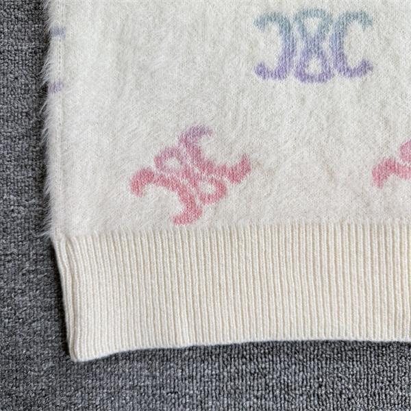 注目！2025秋冬肌触り良好 ブラック ふわふわ ニットパーカー CELINE セリーヌ コピー