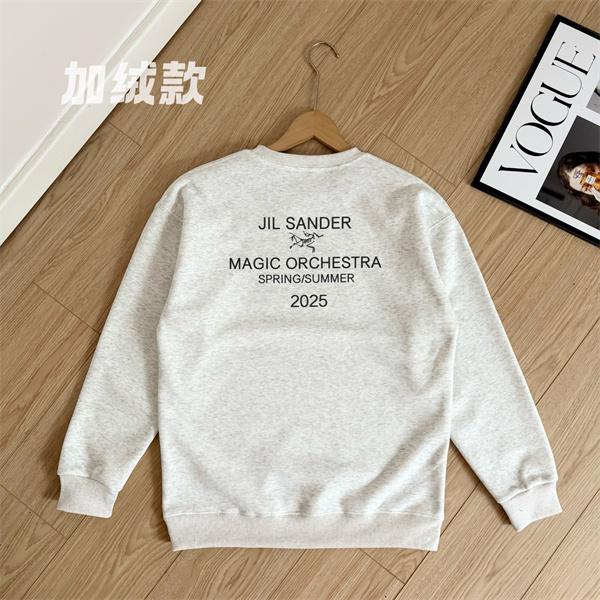 心地良さ満点！2025秋冬保温 JIL SANDER ジルサンダー コピー ホワイト＆グレー＆ブラック スウェット
