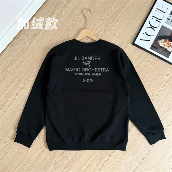 心地良さ満点！2025秋冬保温 JIL SANDER ジルサンダー コピー ホワイト＆グレー＆ブラック スウェット
