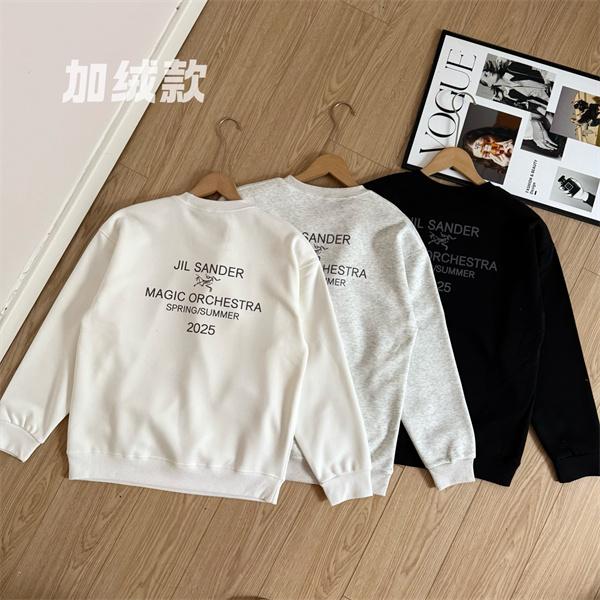 心地良さ満点！2025秋冬保温 JIL SANDER ジルサンダー コピー ホワイト＆グレー＆ブラック スウェット