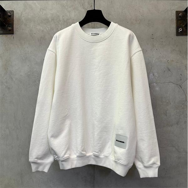 JIL SANDER ジルサンダー コピー 高級感際立つ！2025秋冬 ホワイト ミニマルデザイン スウェット