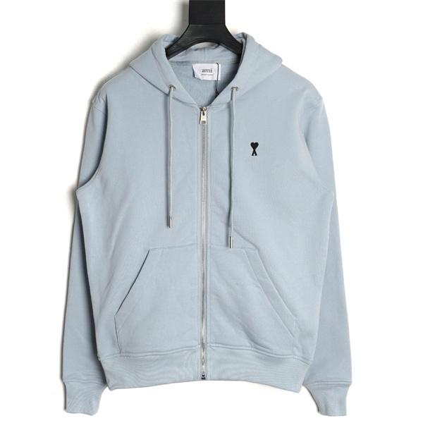 AMI PARIS アミ パリス コピー 2025秋冬定番 ブラック 当店イチオシ 快適 ジップパーカー