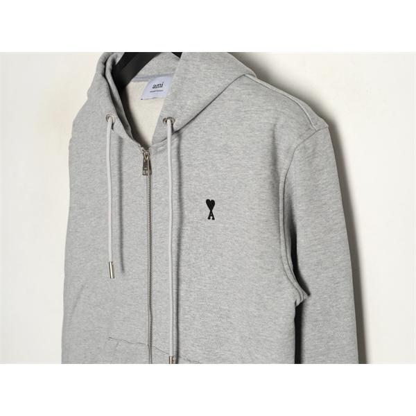 AMI PARIS アミ パリス コピー 2025秋冬対応 グレー 人気急上昇 軽暖 フーディ
