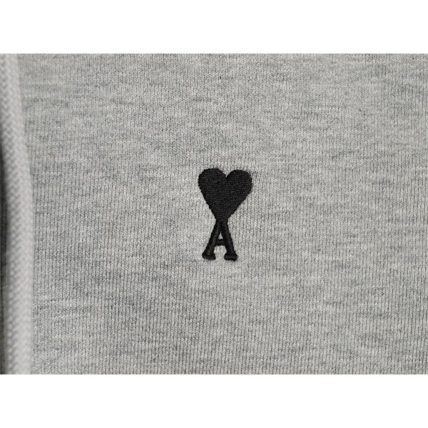 AMI PARIS アミ パリス コピー 2025秋冬対応 グレー 人気急上昇 軽暖 フーディ