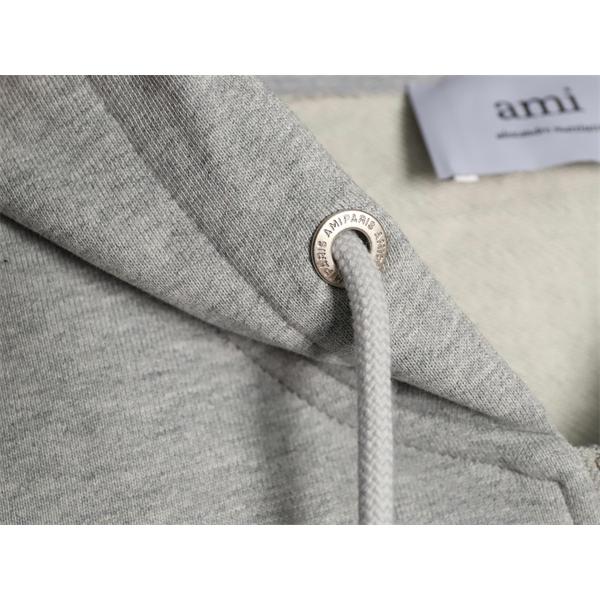 AMI PARIS アミ パリス コピー 2025秋冬対応 グレー 人気急上昇 軽暖 フーディ