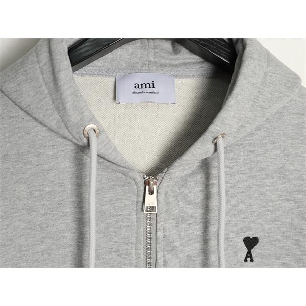 AMI PARIS アミ パリス コピー 2025秋冬対応 グレー 人気急上昇 軽暖 フーディ