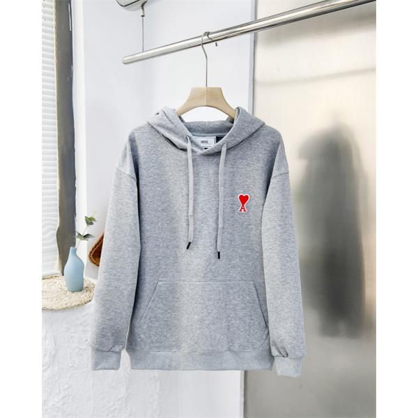 2025秋冬防寒 アイスブルー 人気ワード 軽量 パーカ AMI PARIS アミ パリス コピー