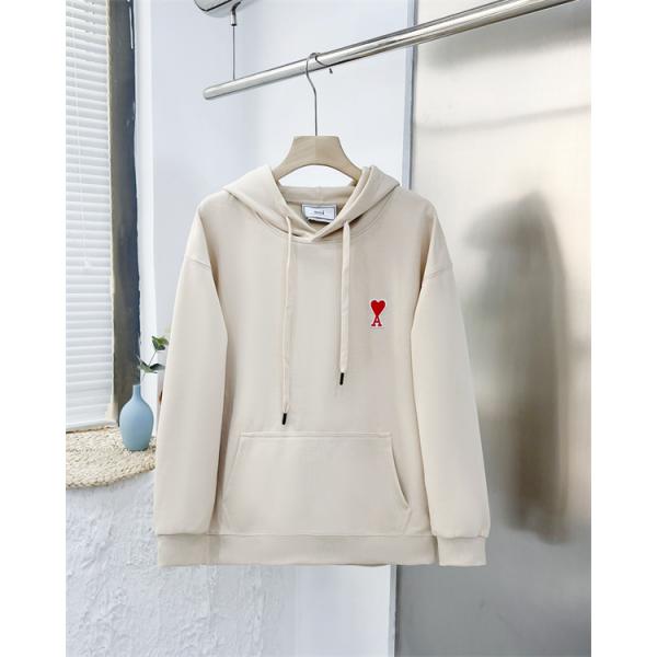 2025秋冬防寒 アイスブルー 人気ワード 軽量 パーカ AMI PARIS アミ パリス コピー