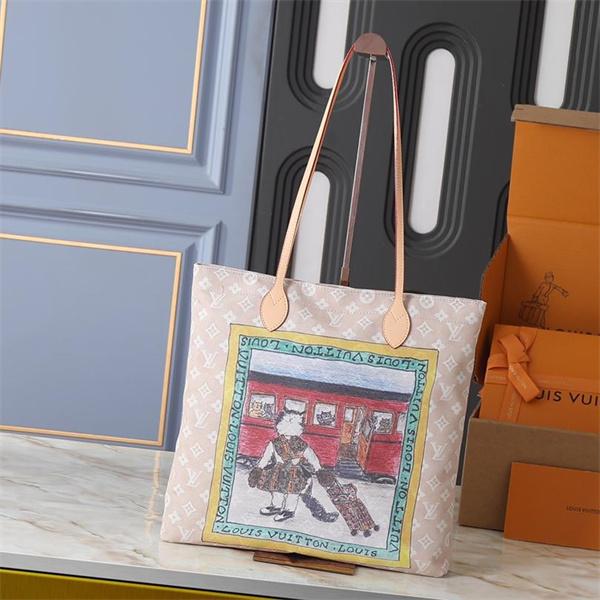 期間限定 アート魅力 柔らかフェミニン LOUIS VUITTON ルイヴィトン コピー キャンバストート
