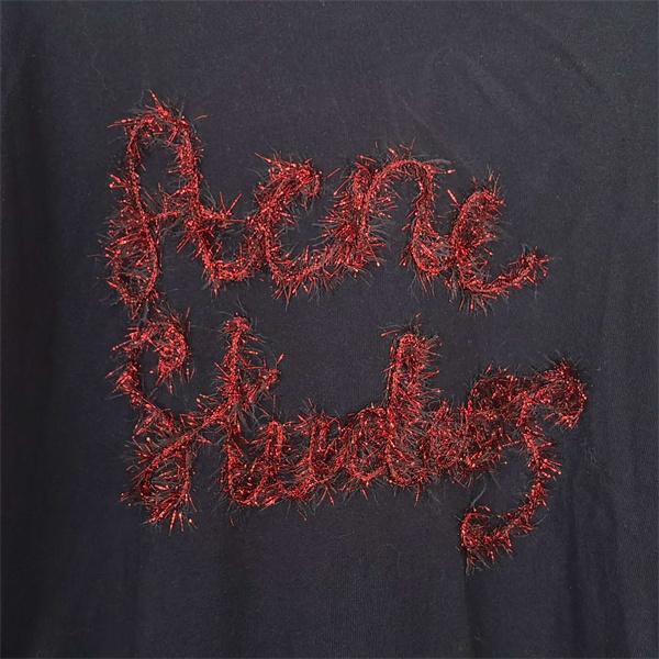 Acne Studios 激安 金糸刺繍 ロゴ入り フェイクレイヤード 長袖カットソー ユニセックス トップス