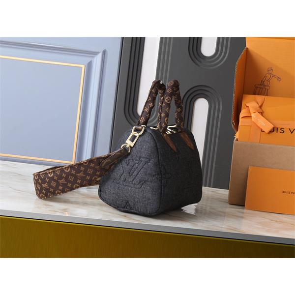 LOUIS VUITTON ルイヴィトン コピー 魅力人気 2025新作 ダークグレー デニム調 ボストンバッグ