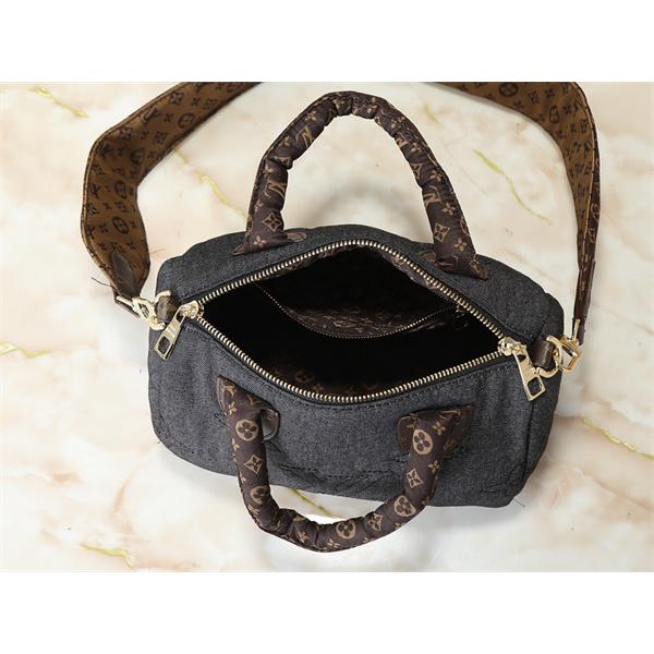 LOUIS VUITTON ルイヴィトン コピー 魅力人気 2025新作 ダークグレー デニム調 ボストンバッグ
