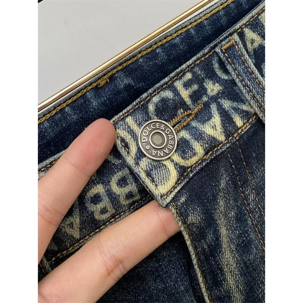 Dolce & Gabbana 激安 2025新作 ストレッチデニム メンズ ジーンズ 上質ウォッシュ加工 カジュアルパンツ