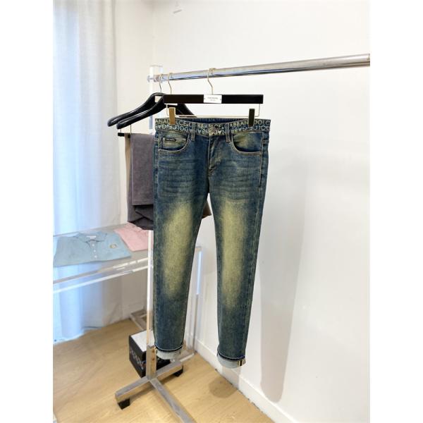 Dolce & Gabbana 激安 2025新作 ストレッチデニム メンズ ジーンズ 上質ウォッシュ加工 カジュアルパンツ