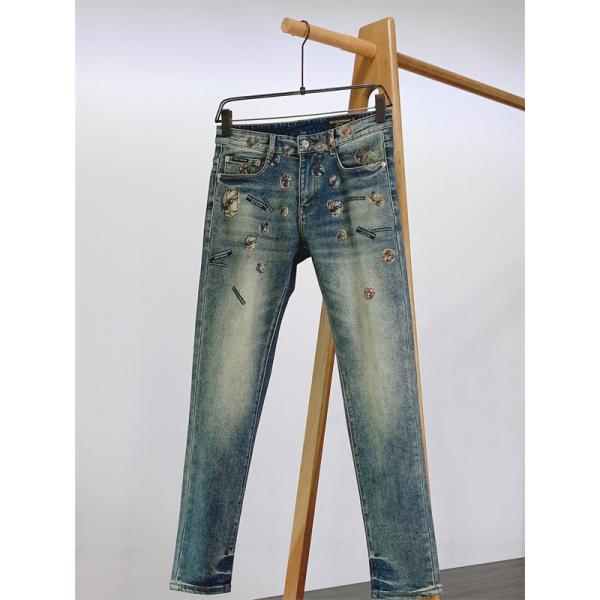 DOLCE&GABBANA 激安 2025新作 スリムデニム メンズ ジーンズ ロゴパッチ装飾 ヴィンテージウォッシュ ハイグレード仕様