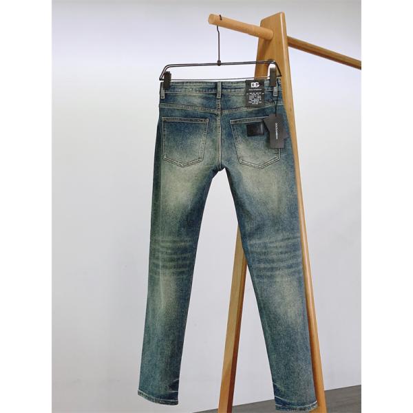 DOLCE&GABBANA 激安 2025新作 スリムデニム メンズ ジーンズ ロゴパッチ装飾 ヴィンテージウォッシュ ハイグレード仕様