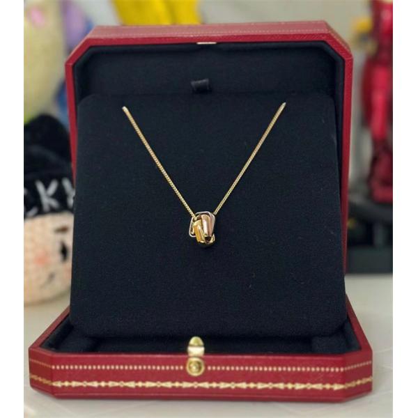 人気❤激安カルティエ ネックレスコピートリニティ ボックス ネックレス 三色エディション Cartier Trinity Box
