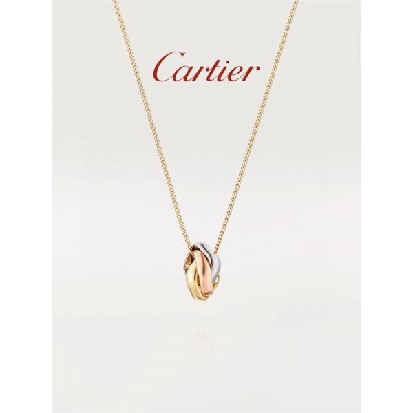 人気❤激安カルティエ ネックレスコピートリニティ ボックス ネックレス 三色エディション Cartier Trinity Box