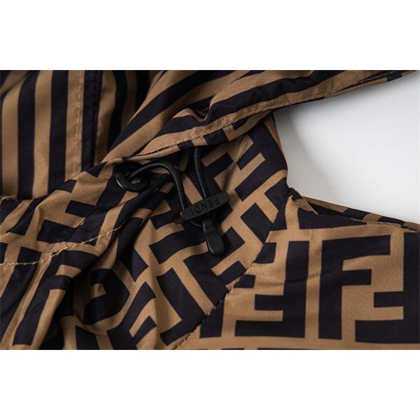 保温性抜群 斜めストライプ リバーシブル FENDI フェンディ コピー ジャケット 2025秋冬期間限定