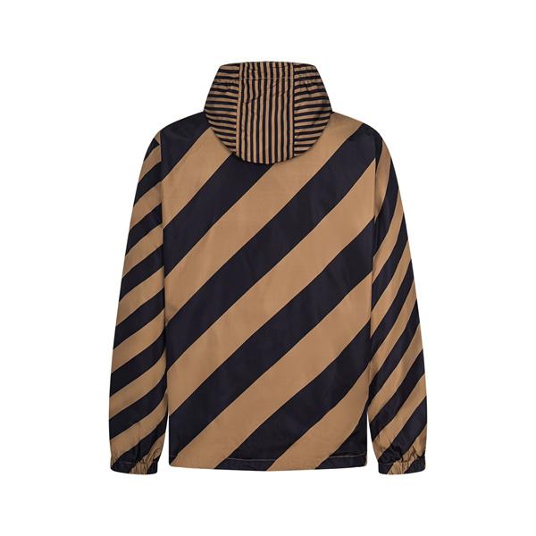 保温性抜群 斜めストライプ リバーシブル FENDI フェンディ コピー ジャケット 2025秋冬期間限定