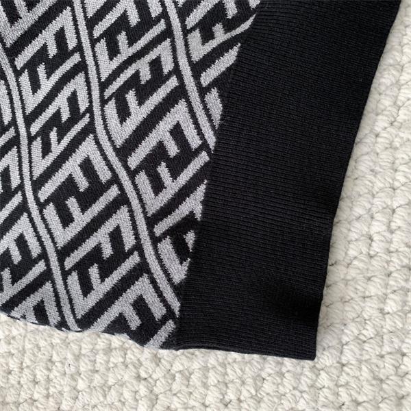 FENDI フェンディ スーパーコピー 肌触り良好 FF総柄 グレー ニット 2025秋冬 注目