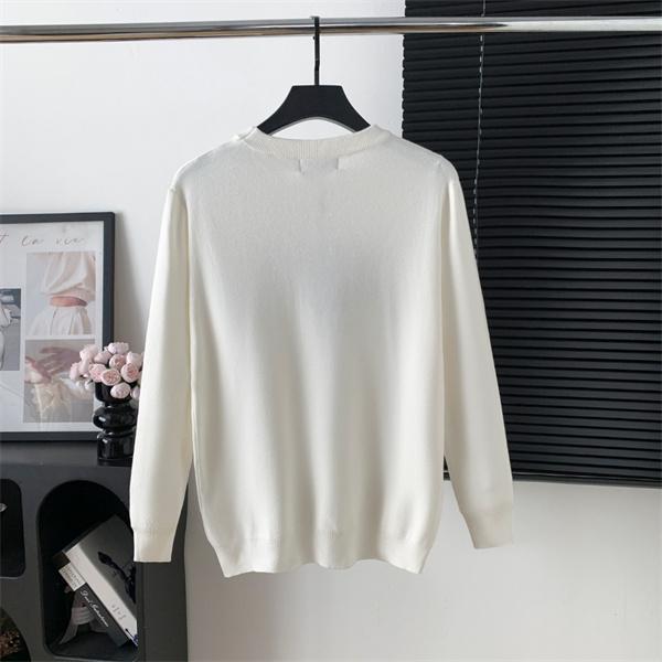 温か素材 ロゴ ホワイト FENDI フェンディ コピー ニット プレミアム 2025秋冬