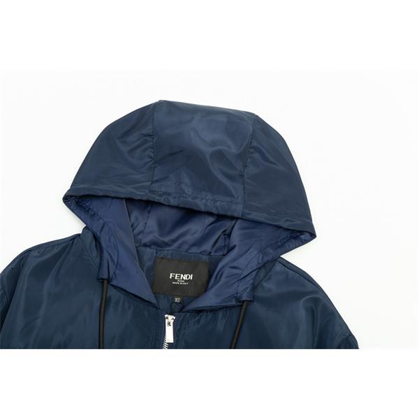 2025秋冬必須 ネイビー切替 ロゴ ジャケット 数量限定 FENDI フェンディ コピー