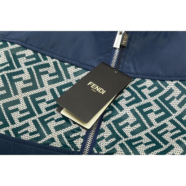 2025秋冬必須 ネイビー切替 ロゴ ジャケット 数量限定 FENDI フェンディ コピー