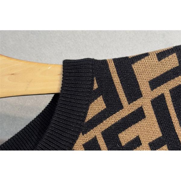 冬支度 FF総柄 ブラウン FENDI フェンディ スーパーコピー ニット 売れ筋 おすすめ