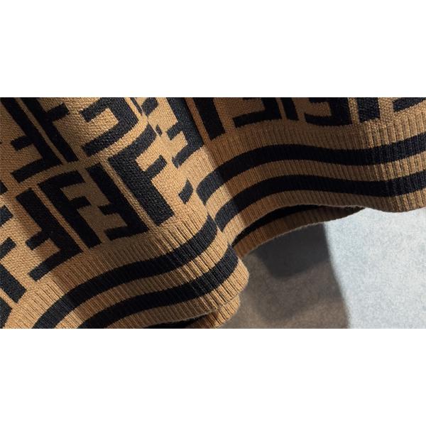 冬支度 FF総柄 ブラウン FENDI フェンディ スーパーコピー ニット 売れ筋 おすすめ