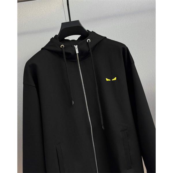 保温仕様 モンスターアイ ジップ FENDI フェンディ コピー パーカー プレミアム