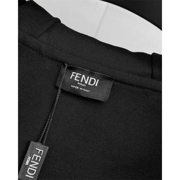 保温仕様 モンスターアイ ジップ FENDI フェンディ コピー パーカー プレミアム
