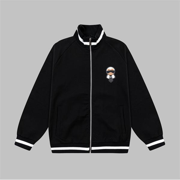 2025秋冬限定・高級感仕上げ カールロゴ トラック FENDI フェンディ コピー ジャケット 新作