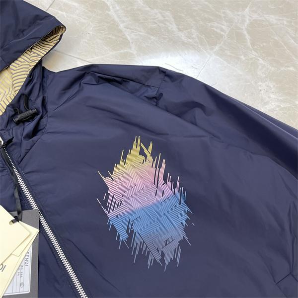 2025秋冬最旬・軽量防風 カラーブラッシュ ナイロン FENDI フェンディ コピー ジャケット 話題