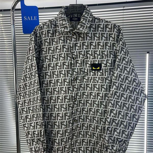 FENDI フェンディ コピー 2025秋冬注目・柔らかフィット FF総柄 デニムジャケット 人気