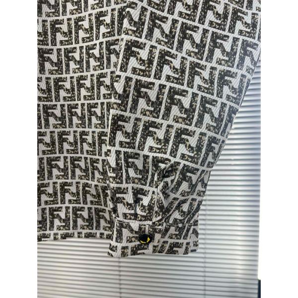 FENDI フェンディ コピー 2025秋冬注目・柔らかフィット FF総柄 デニムジャケット 人気