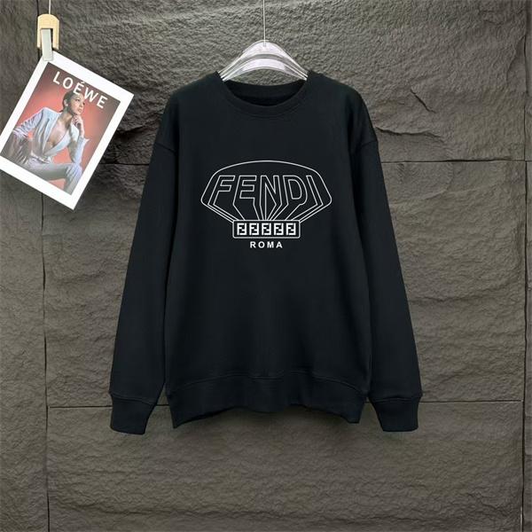 FENDI フェンディ コピー 2025秋冬注目・シンプル上質 FENDIロゴライン パーカー 注目度UP