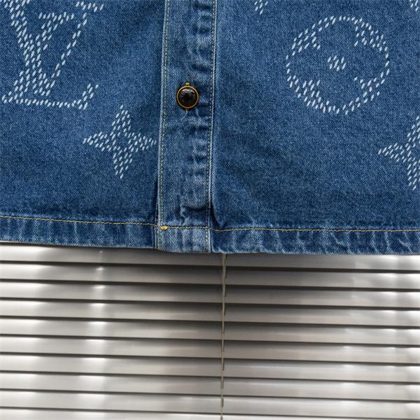 LOUIS VUITTON ルイヴィトン コピー 2025秋冬 デザイン映え モード系 ブルー デニムジャケット 今季イチオシ