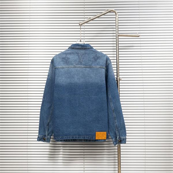 LOUIS VUITTON ルイヴィトン コピー 2025秋冬 デザイン映え モード系 ブルー デニムジャケット 今季イチオシ