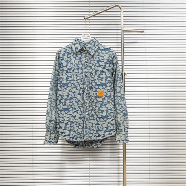 LOUIS VUITTON ルイヴィトン スーパーコピー 2025秋冬 上質感 軽やかデザイン ブルー デニムシャツ 注目