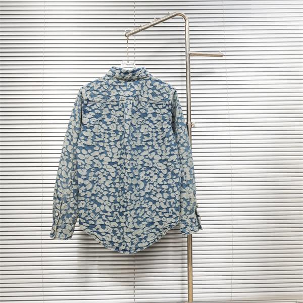 LOUIS VUITTON ルイヴィトン スーパーコピー 2025秋冬 上質感 軽やかデザイン ブルー デニムシャツ 注目