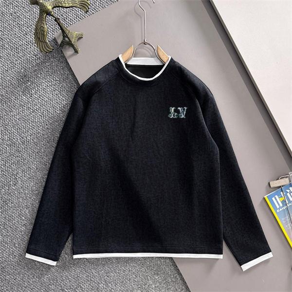 LOUIS VUITTON ルイヴィトン コピー 2025秋冬 速暖素材 モダン ブラック スウェット 今季必見アイテム