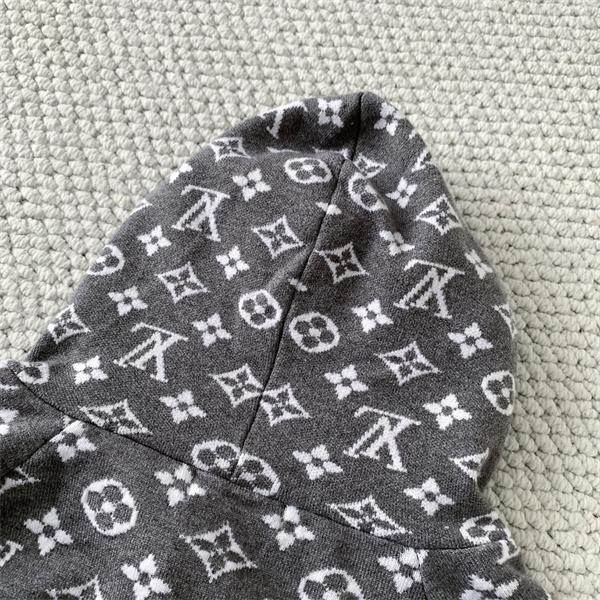 2025秋冬 快適ニット シンプル映え グレー ジップパーカー LOUIS VUITTON ルイヴィトン スーパーコピー 