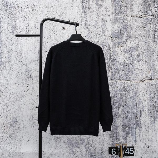 LOUIS VUITTON ルイヴィトン コピー 2025秋冬話題 ブラック モード 個性派 クルーネックニット