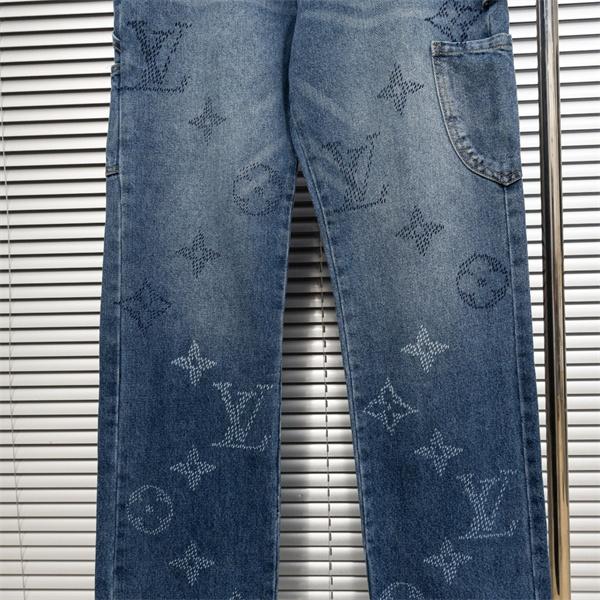 LOUIS VUITTON ルイヴィトン コピー 2025秋冬 ブルー 上品 シルエット美脚 デニムパンツ