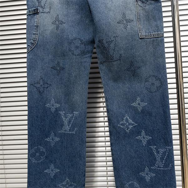 LOUIS VUITTON ルイヴィトン コピー 2025秋冬 ブルー 上品 シルエット美脚 デニムパンツ